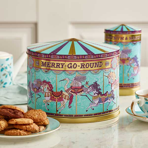 Merry Go Round Musical Biscuit Tin, 500g